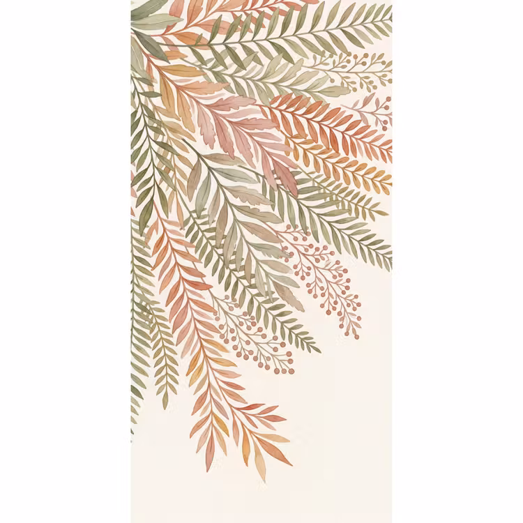 Botanisch - Aquarel - Kleurrijk Behang Vlies klein -3d_website