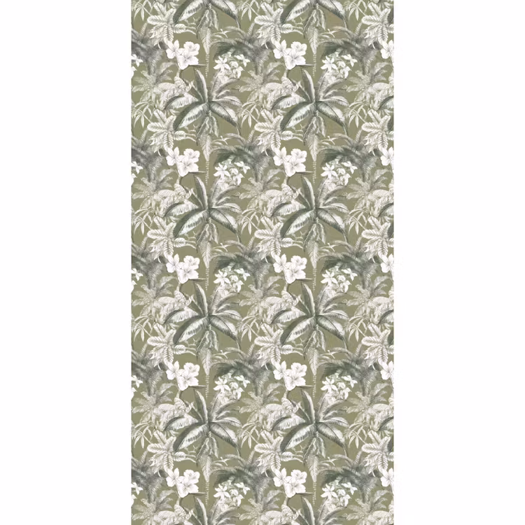 Botanisch - Bloemen - Groen Behang Vlies klein 1076 -3d_website