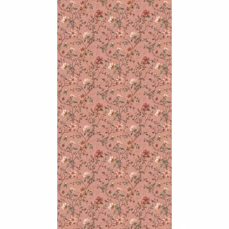 Botanisch - Bloemen - Roze Behang Vlies klein 1076 -3d_website
