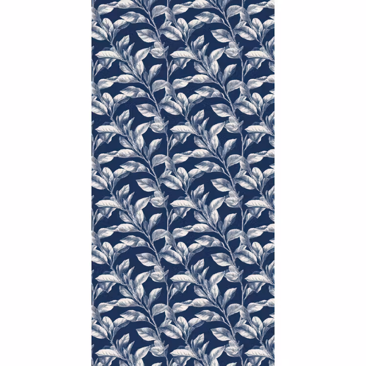 Botanisch - Patroon - Blauw Behang Vlies klein 1076 -3d_website