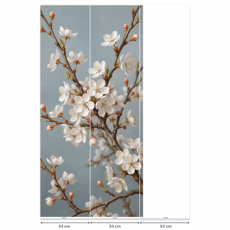 Botanisch - Stilleven - Blauw Behang Vlies klein -USP_banen