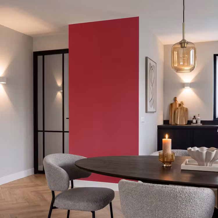 Burgundy - Wine - Rood Behang Vlies klein 1076 -sfeer3