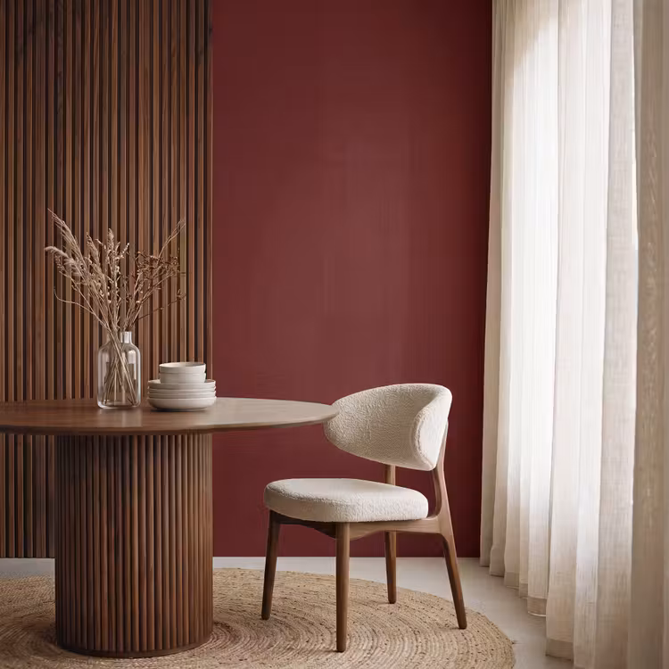 Burnt - Mahogany - Rood Behang Vlies klein 1076 -sfeer1