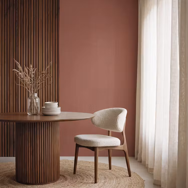 Burnt - Mahogany - Terracotta Behang Vlies klein 1076 -sfeer1