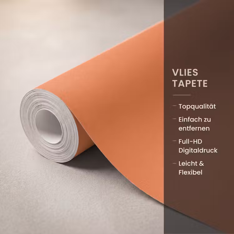 Burnt - Sienna - Oranje Behang Vlies klein 1076 -USP_closeupDE