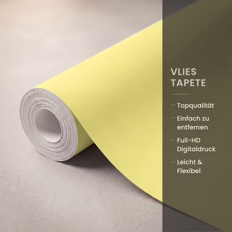 Buttery - Beige - Geel Behang Vlies klein 1076 -USP_closeupDE