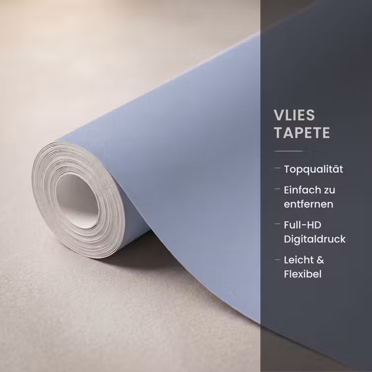 Tapete - Canary – Champ – Blau - Canary - Champ - Blauw Behang Vlies klein 1076
