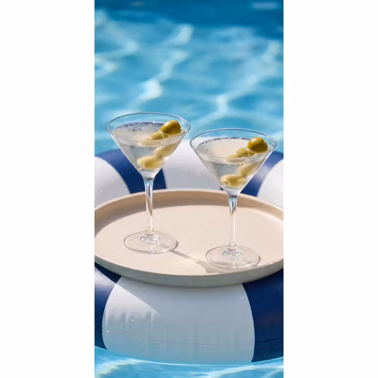 Cocktail - Zwembad - Zomer - Blauw Behang Vlies klein -3d_website