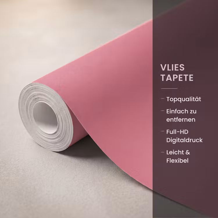 Crimson - Rose - Roze Behang Vlies klein 1076 -USP_closeupDE