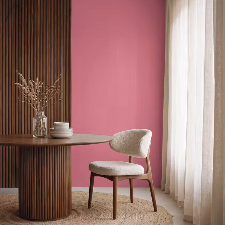 Crimson - Rose - Roze Behang Vlies klein 1076 -sfeer1