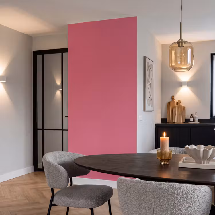 Crimson - Rose - Roze Behang Vlies klein 1076 -sfeer3