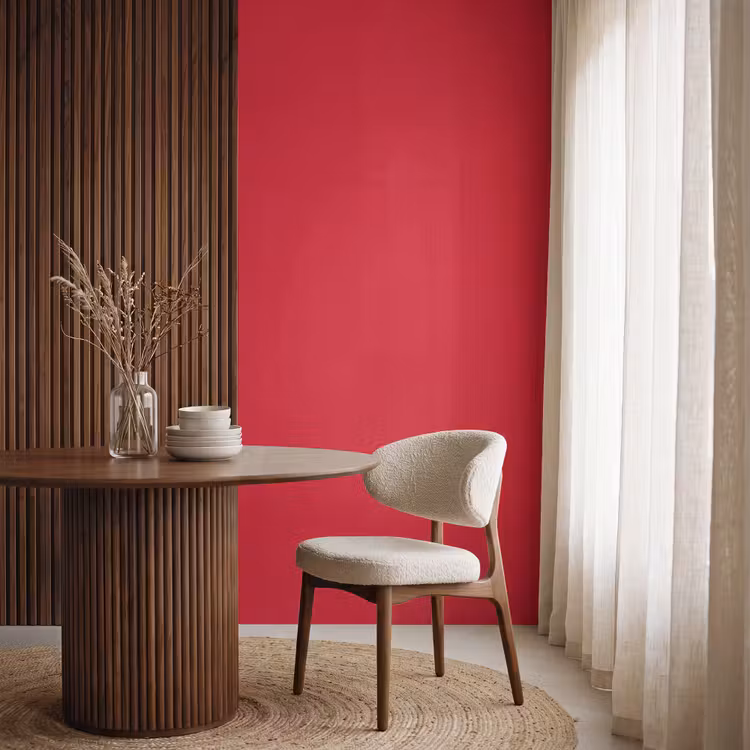 Crimson - Velvet - Rood Behang Vlies klein 1076 -sfeer1