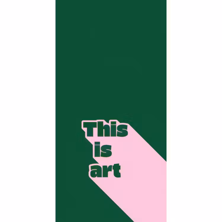 This is art - Schaduw - Roze Behang Vlies klein -3d_website