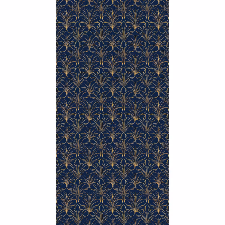 Deco - Waaier - Blauw Behang Vlies klein 1076 -3d_website