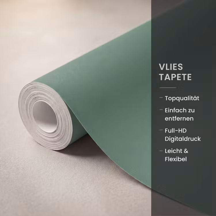 Deep - Sagewood - Groen Behang Vlies klein 1076 -USP_closeupDE