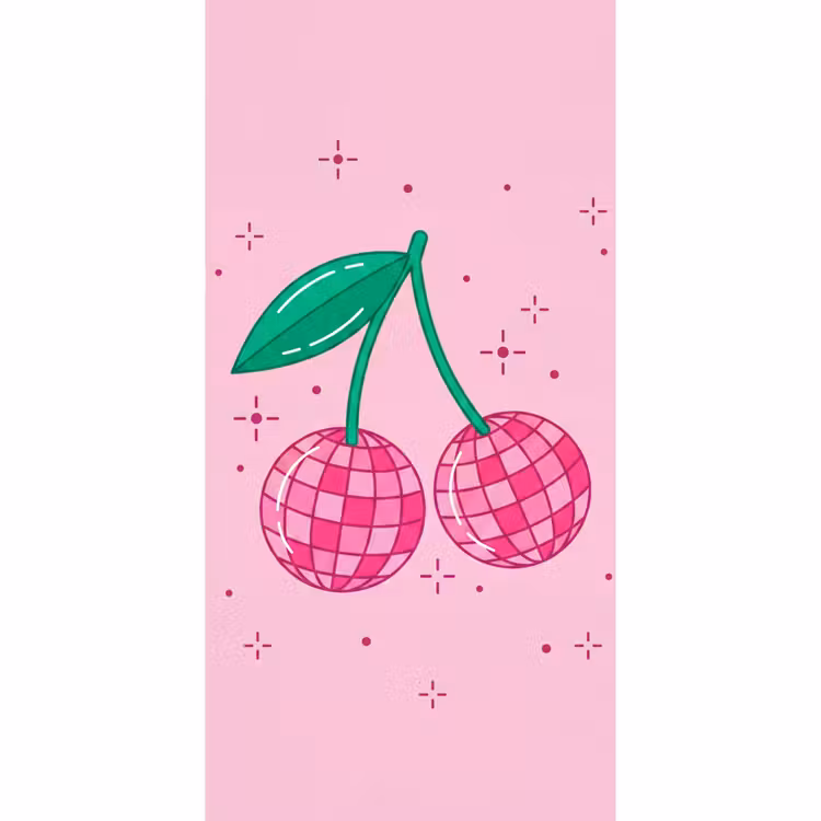 Decoratie - Disco-bal - Feest - Roze Behang Vlies klein -3d_website