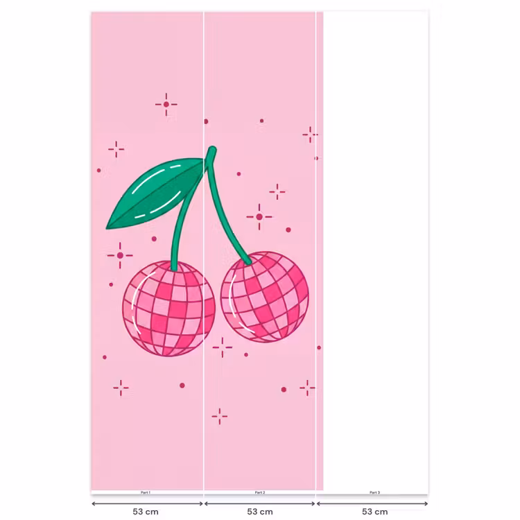 Decoratie - Disco-bal - Feest - Roze Behang Vlies klein -USP_banen