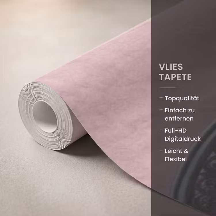 Tapete - Dessert – Torte – Gebäck – Süßes – Rosa - Dessert - Taart - Gebak - Zoet - Roze Behang Vlies klein