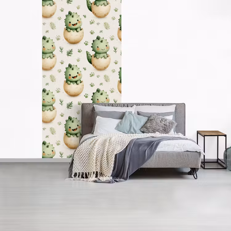 Dino - Eieren - Groen fotobehang vinyl groot 64 -slaapkamer