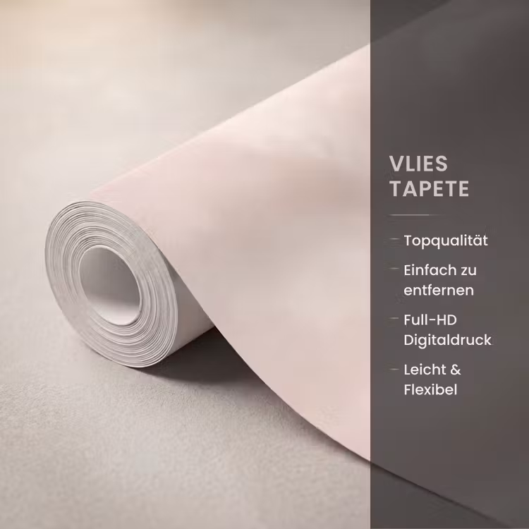 Tapete - Dinosaurier – Rosa – Landschaft - Dinosaurus - Roze - Landschap Behang Vlies klein