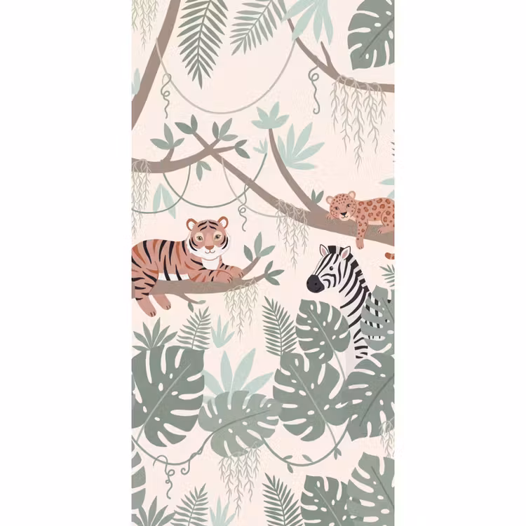 Jungle - Rustiek - Pastel Behang Vlies klein -3d_website