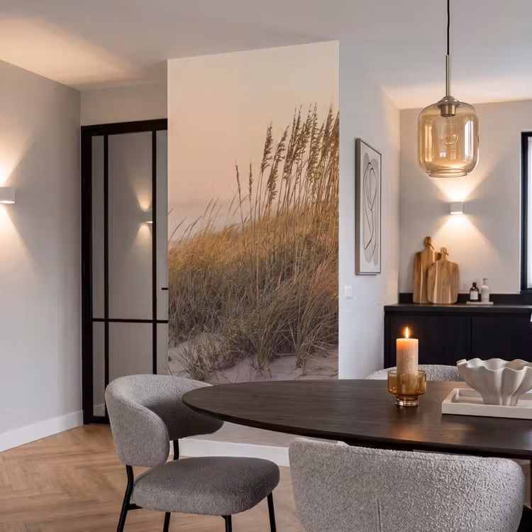 Duinlandschap - Zonsondergang - Strand Behang Vlies klein -sfeer3