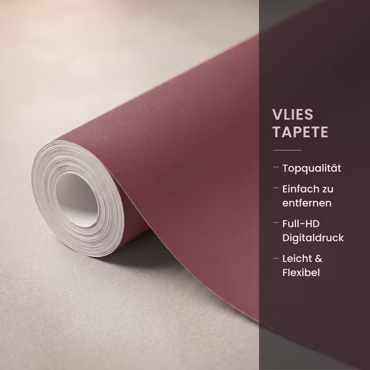 Dark - Garnet - Rood Behang Vlies klein 1076 -USP_closeupDE