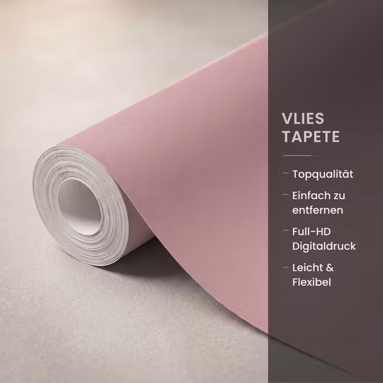 Dusty - Rose - Roze Behang Vlies klein 1076 -USP_closeupDE