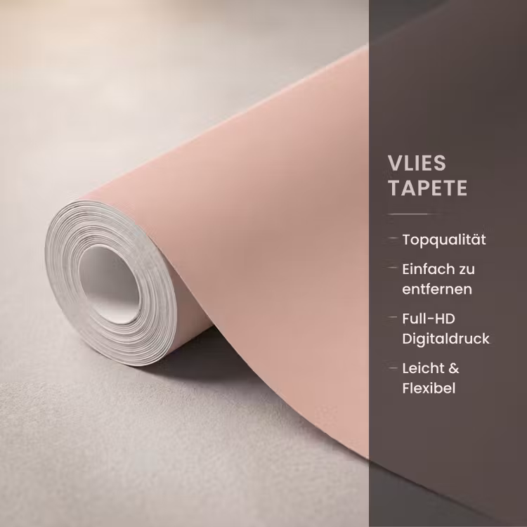 Dusty - Rose - Roze Behang Vlies klein 1076 -USP_closeupDE