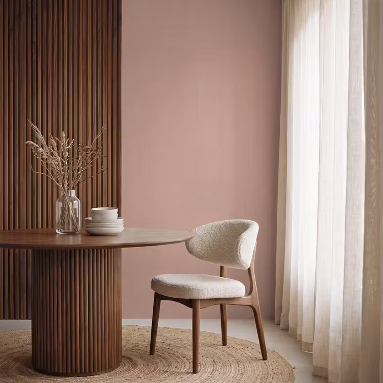 Earthy - Blusher - Roze Behang Vlies klein 1076 -sfeer1