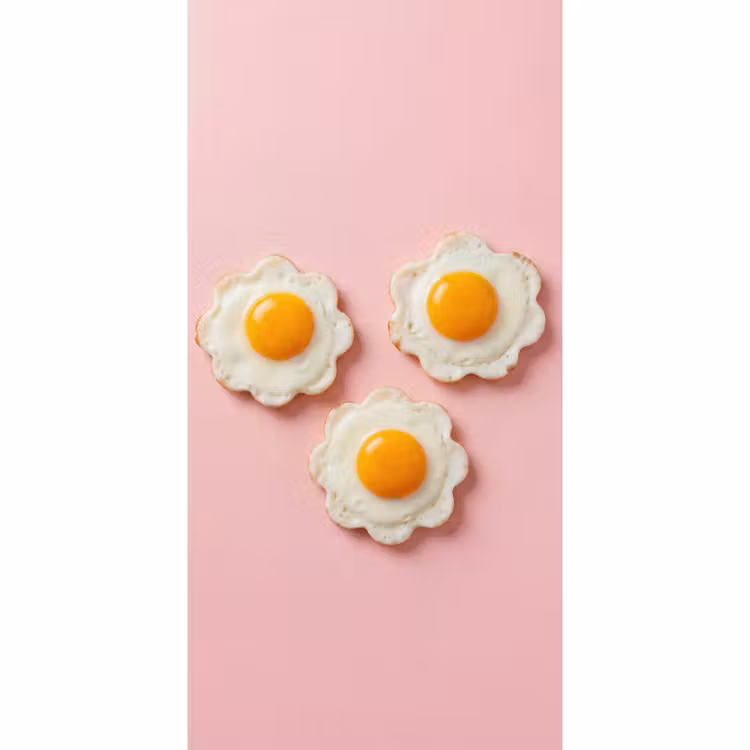 Eieren - Bloem - Roze Behang Vlies klein -3d_website