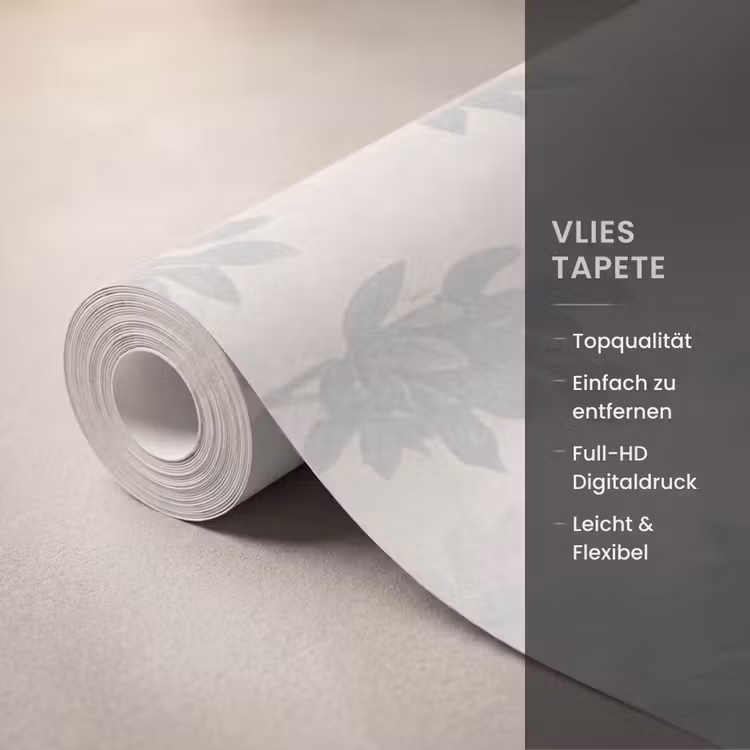 Olifant - Familie - Jungle - Illustratie - Grijs Behang Vlies klein -USP_closeupDE