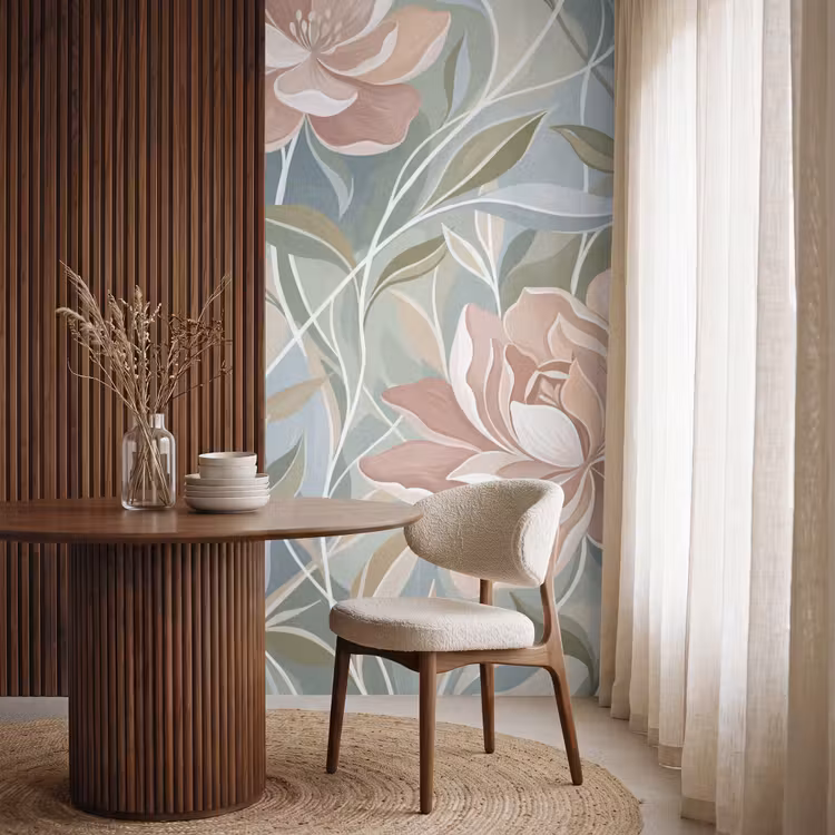 Elegant - Romantiek - Roze Behang Vlies klein -sfeer1