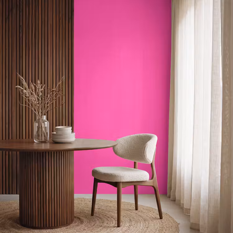Electric - Magenta - Roze Behang Vlies klein 1076 -sfeer1