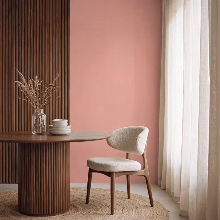 Earthy - Rose - Koraal Behang Vlies klein 1076 -sfeer1