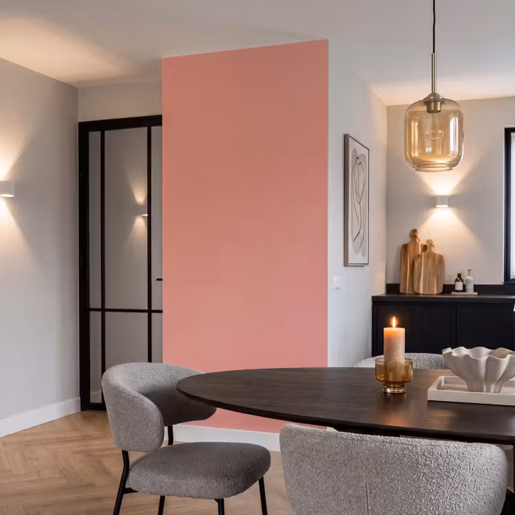 Earthy - Rose - Koraal Behang Vlies klein 1076 -sfeer3