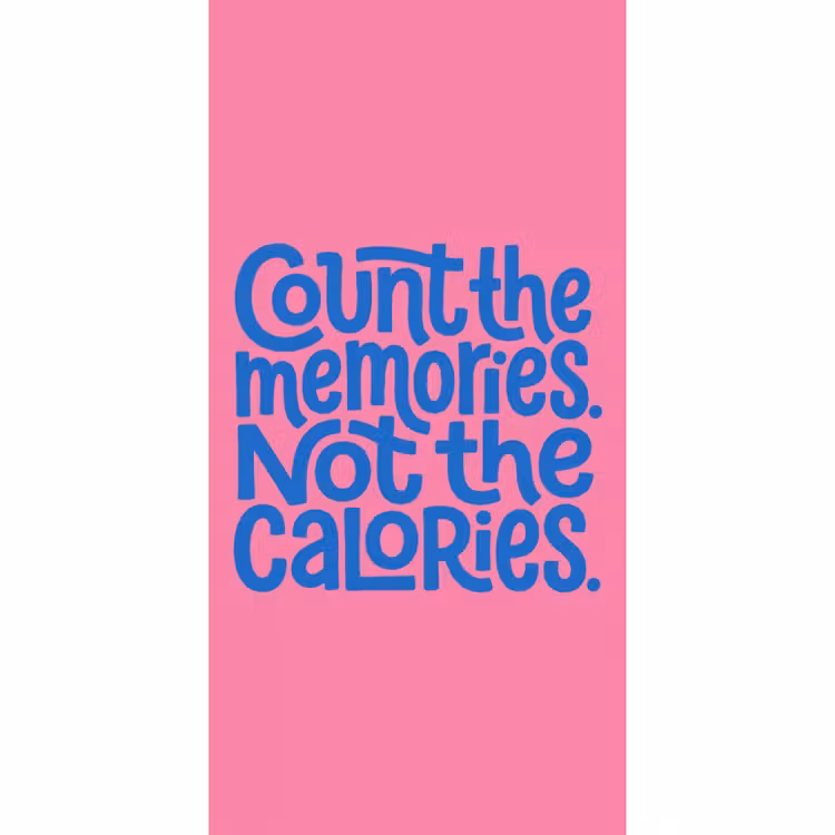 Memories - Roze - Blauw - Quote Behang Vlies klein -3d_website