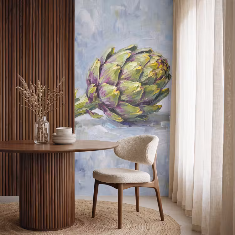 Tapete - Essen – Artischocke – Modern - Eten - Artisjok - Modern Behang Vlies klein
