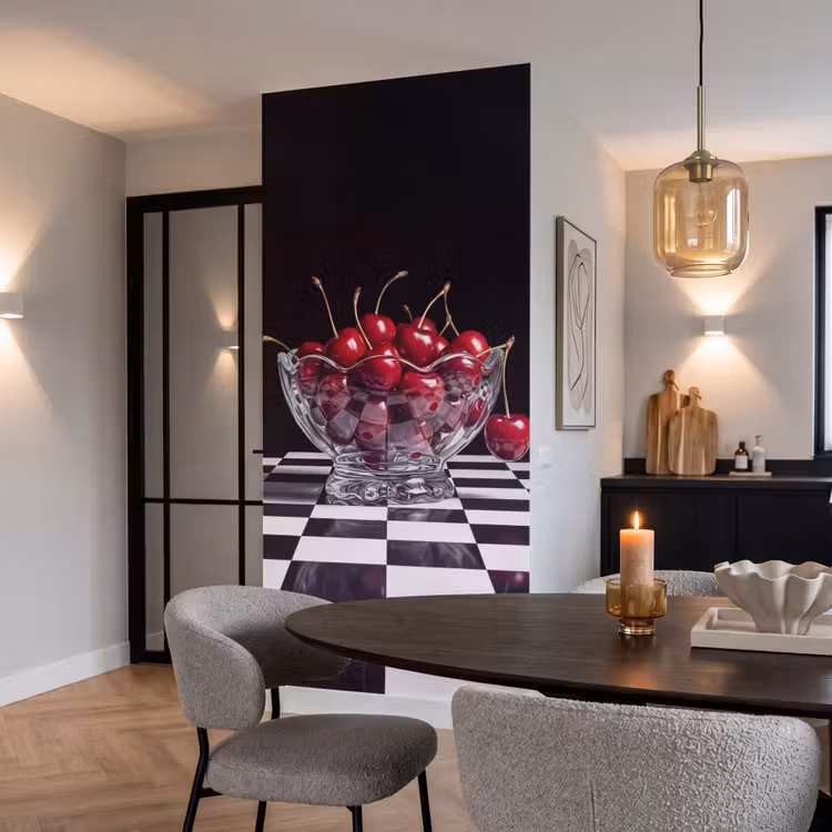 Tapete - Essen – Kirschen – Rot - Eten - Kersen - Rood Behang Vlies klein