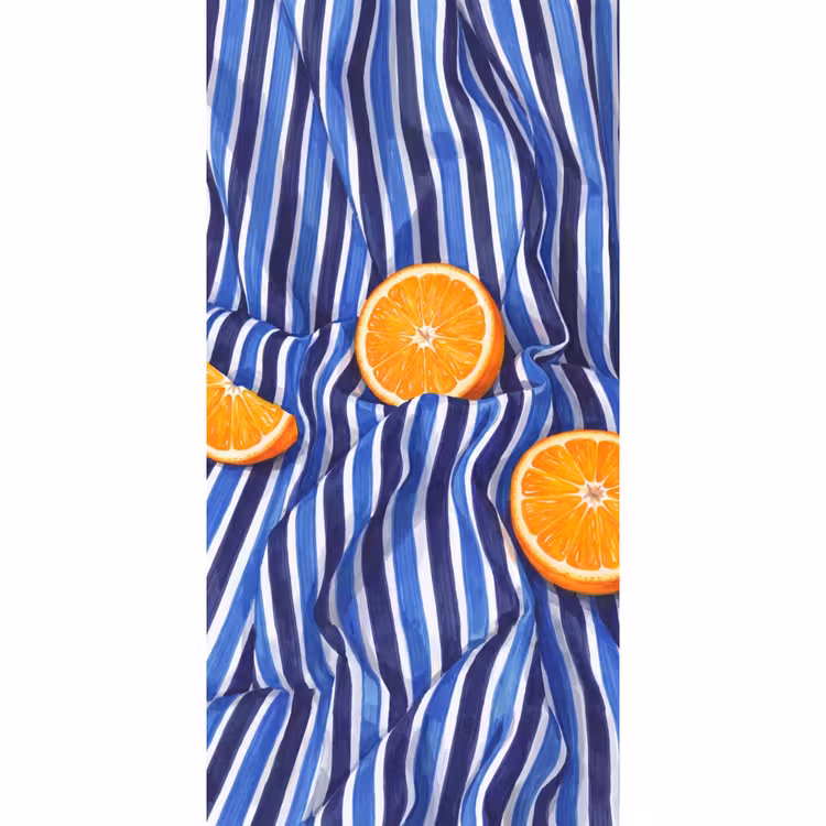 Tapete - Essen – Obst – Orange - Eten - Fruit - Oranje Behang Vlies klein