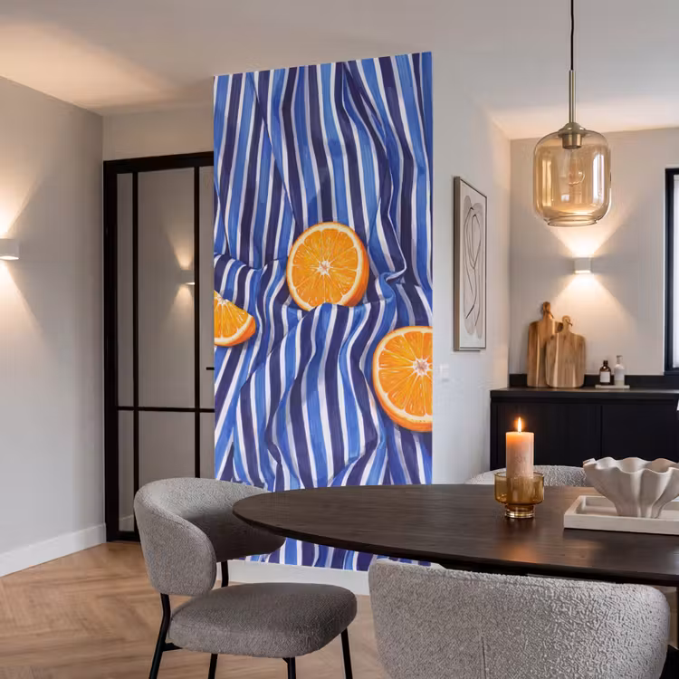 Tapete - Essen – Obst – Orange - Eten - Fruit - Oranje Behang Vlies klein