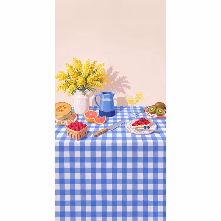 Tapete - Essen – Obst – Sommer - Eten - Fruit - Zomer Behang Vlies klein