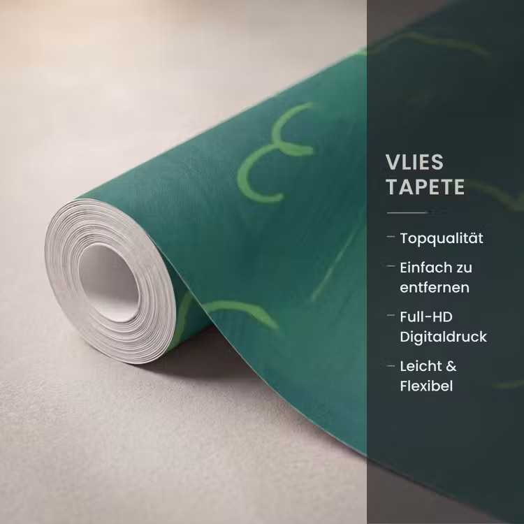 Tapete - Essen – Tisch – Illustration - Eten - Tafel - Illustratie Behang Vlies klein