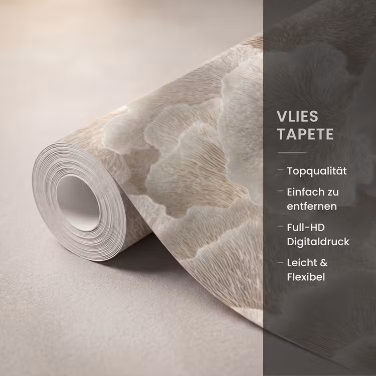 Waaierstructuren - Beige - Vezeltextuur Behang Vlies klein 1076 -USP_closeupDE