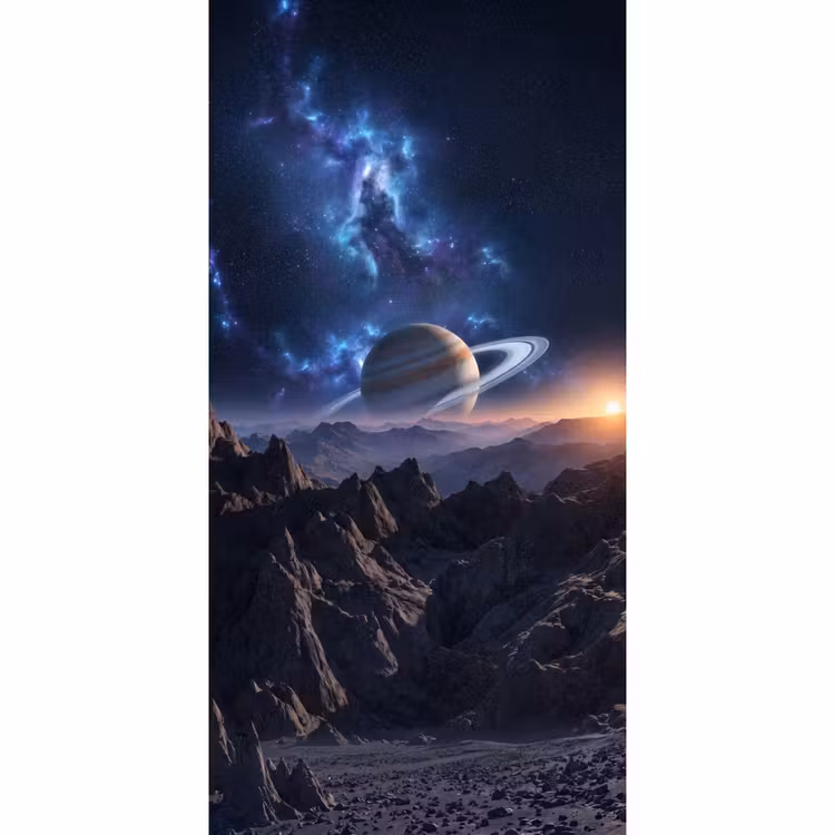 Fantasy - Kosmos - Landschap Behang Vlies klein -3d_website