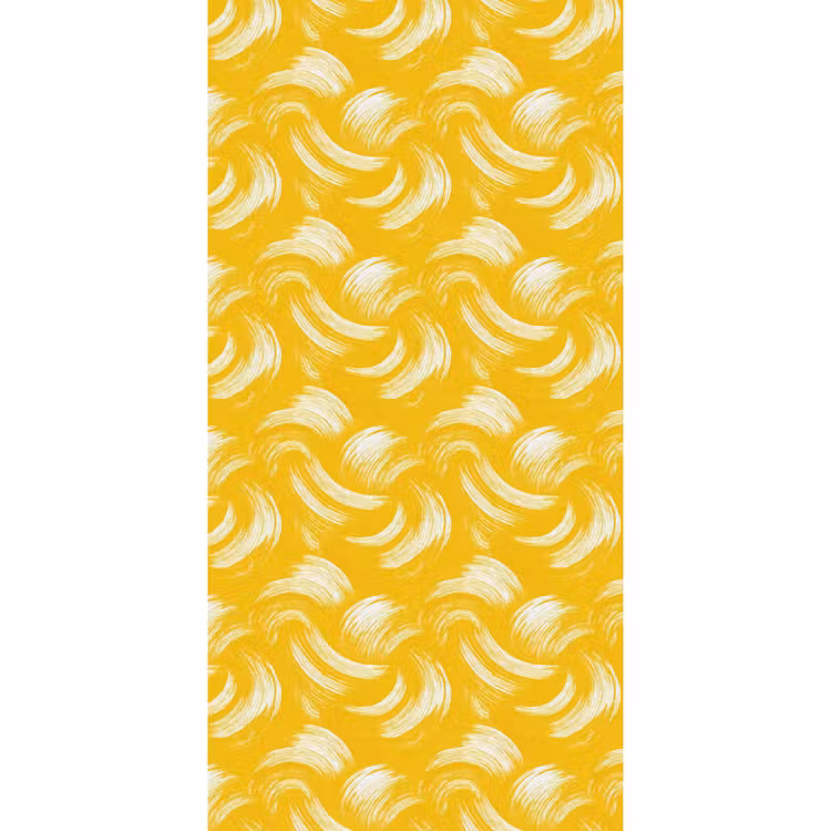 Verfstreken - Abstract - Dynamisch - Geel Behang Vlies klein 1076 -3d_website