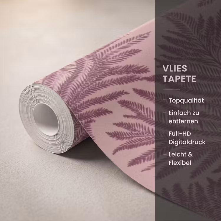 Varen - Patroon - Paars Behang Vlies klein 1076 -USP_closeupDE