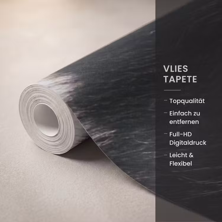 Bont - Textuur - Zwart - Wit Behang Vlies klein -USP_closeupDE