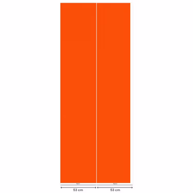 Fiery  - Tangerine - Oranje Behang Vlies klein 1076 -USP_banen