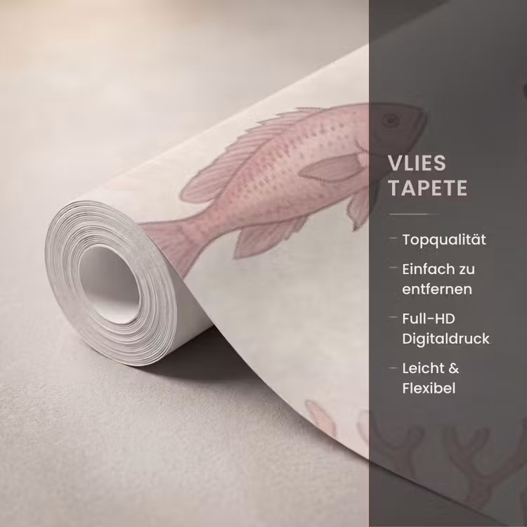Vis - Koraalrif - Onderwaterwereld - Illustratie Behang Vlies klein -USP_closeupDE